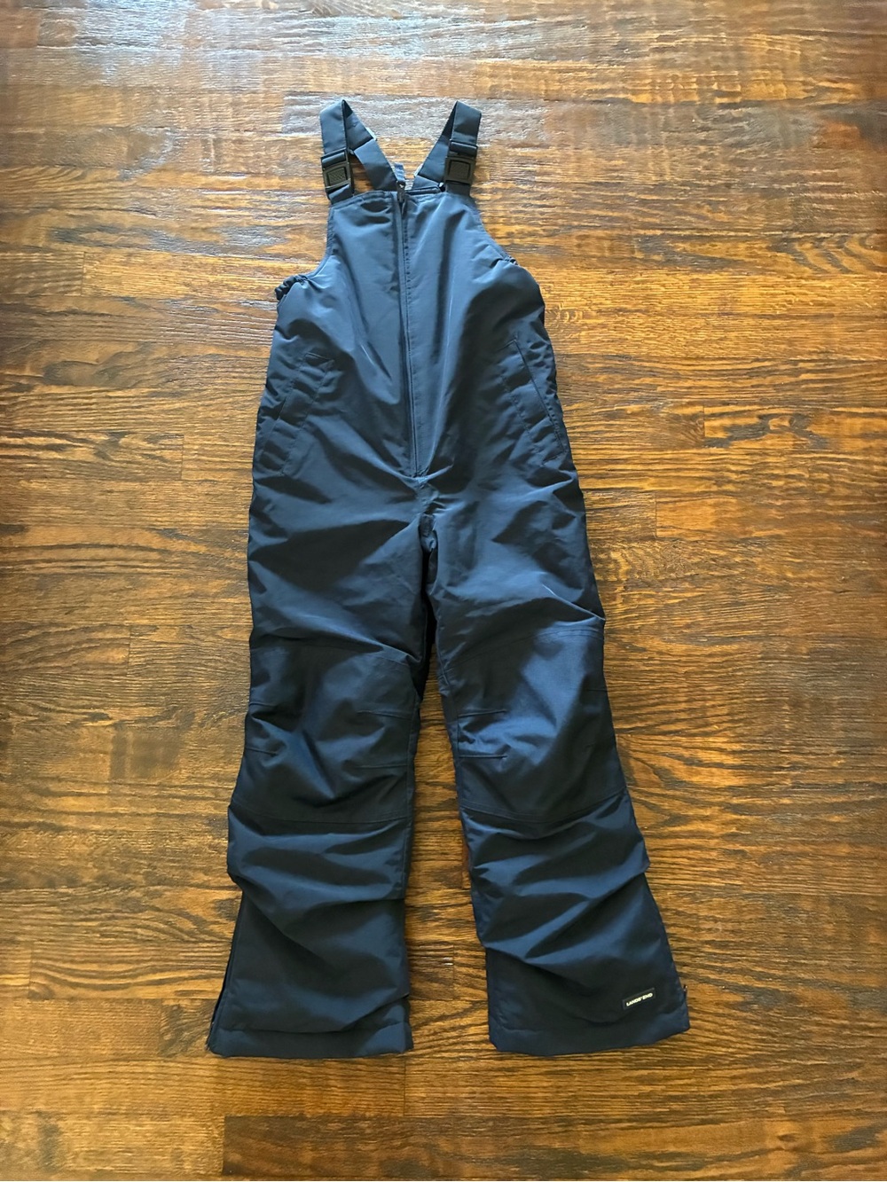 Lands' End Navy Kids Snow Bib Overalls